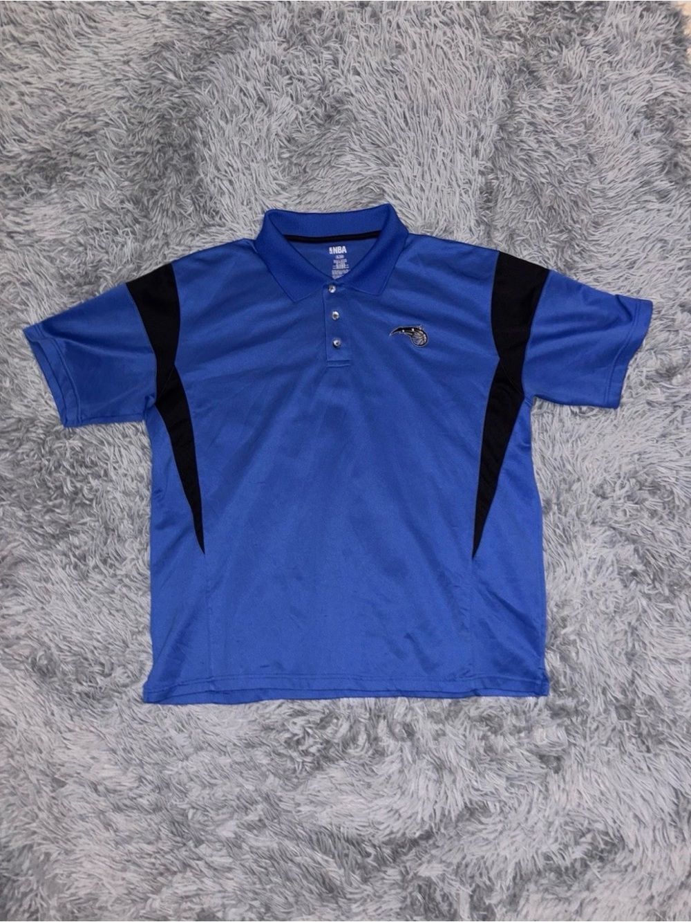 Orlando Magic Men’s Blue NBA Polo Shirt Size XL Performance Golf Short Sleeve